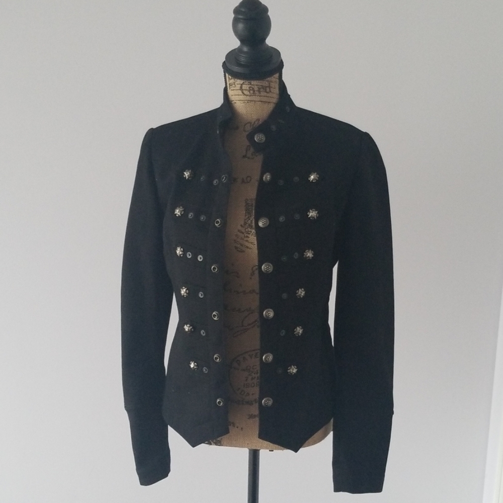 Royal Underground Black Military Jacket